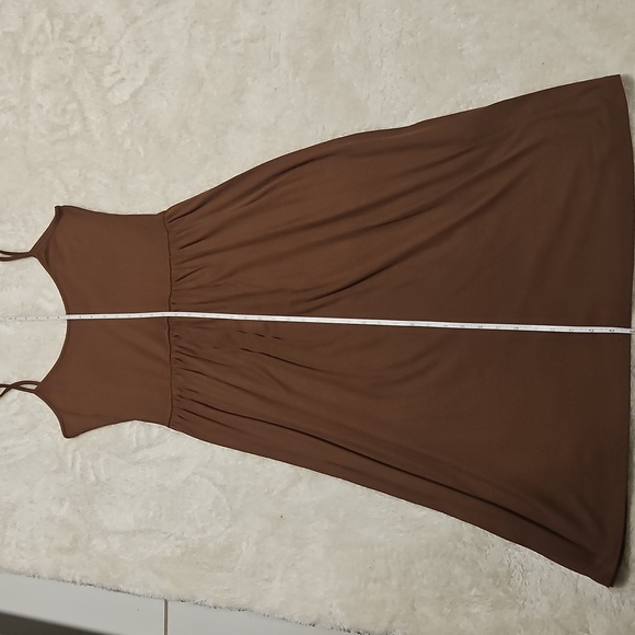 NEW Sinsay Brown Sleeveless Summer Dress Size S Casual Resortwear Minimalist - Picture 14 of 15